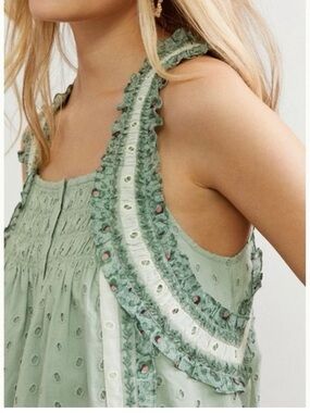 Anthropologie Forever That Girl Effie Eyelet Blouse